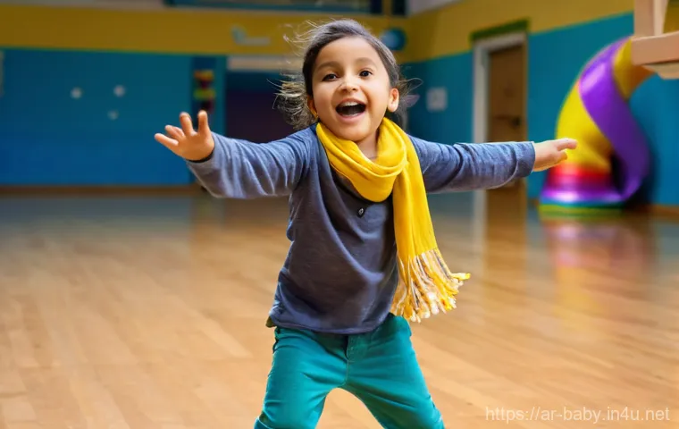 아기 리듬감 키우기 - **Prompt:** A cheerful, diverse group of children, aged 4-7, fully clothed in brightly colored, comf...