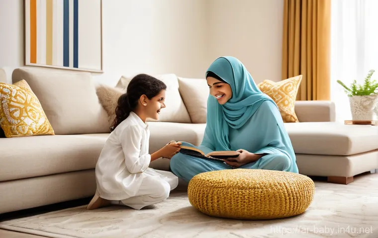 아기 보험 추천 - **Prompt 1: A Secure Family Future**
    "A heartwarming, softly lit scene featuring a joyful Middle...