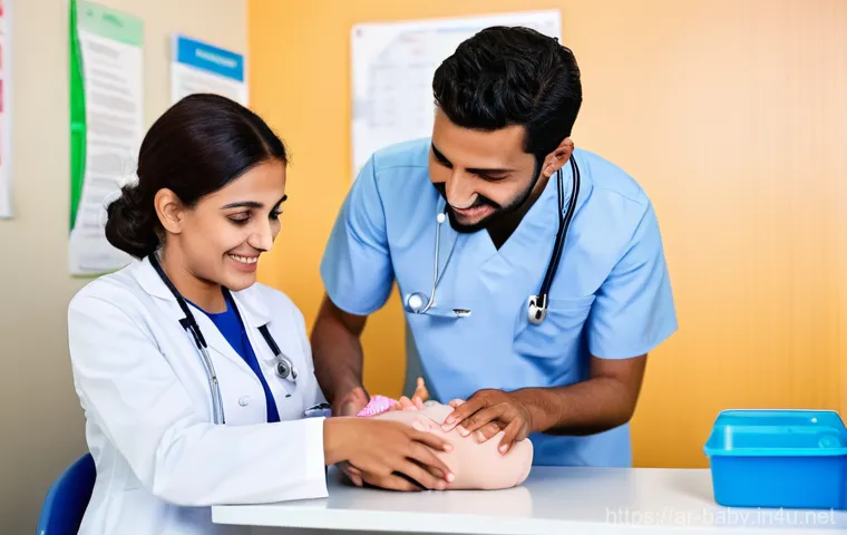 아기 보험 추천 - **Prompt 1: A Secure Family Future**
    "A heartwarming, softly lit scene featuring a joyful Middle...