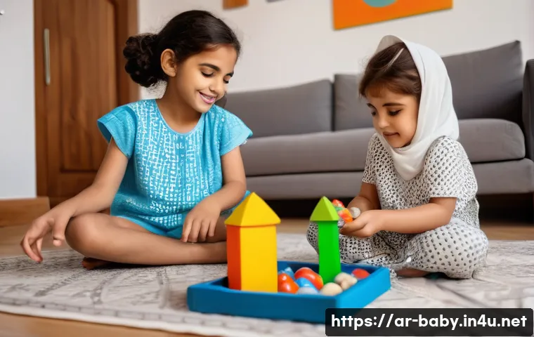 아이 기질에 따른 양육법 - **Prompt:** "A warm and inviting scene inside a traditional Arab living room, beautifully decorated ...