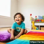 유치 발달 시기 - **Prompt 1: Joyful Imaginative Play**
    A wide-angle shot of a preschool-aged child, approximately...